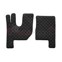 Floor mat F-CORE RENAULT, on the whole floor, ECO-LEATHER, quantity per set 3 szt. (material - eco-leather, colour - black, high
