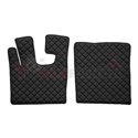 Floor mat F-CORE DAF, on the whole floor, ECO-LEATHER, quantity per set 3 szt. (material - eco-leather, colour - black, manual t