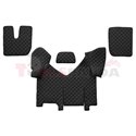 Floor mat F-CORE IVECO, on the whole floor, ECO-LEATHER, quantity per set 4 szt. (material - eco-leather, colour - black, automa