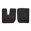 Floor mat F-CORE IVECO, on the whole floor, ECO-LEATHER, quantity per set 4 szt. (material - eco-leather, colour - black, automa