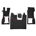 Floor mat F-CORE SCANIA, on the whole floor, ECO-LEATHER, quantity per set 4 szt. (material - eco-leather, colour - black, conve