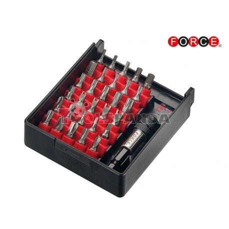 Накрайници специални BIT-BOX с магнитен държач к-т 31 бр. | FORCE Tools