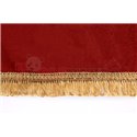 Driver’s cab curtains (wide cab, suede) CLASSIC, quantity per kit: 5pcs red, cab type: XXL MAN TGA, TGX 04.00-