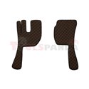 Floor mat F-CORE VOLVO, on the whole floor, ECO-LEATHER, quantity per set 3 szt. (material - eco-leather, colour - brown, automa