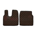 Floor mat F-CORE MAN, on the whole floor, ECO-LEATHER, quantity per set 3 szt. (material - eco-leather, colour - brown, cab L, c