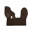 Floor mat F-CORE DAF, on the whole floor, ECO-LEATHER, quantity per set 3 szt. (material - eco-leather, colour - brown, manual t