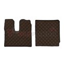 Floor mat F-CORE, on the whole floor, ECO-LEATHER, quantity per set 7 szt. (material - eco-leather, colour - brown, automatic tr