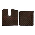Floor mat F-CORE MAN, on the whole floor, ECO-LEATHER, quantity per set 3 szt. (material - eco-leather, colour - brown, automati