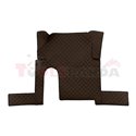 Floor mat F-CORE MAN, on the whole floor, ECO-LEATHER, quantity per set 3 szt. (material - eco-leather, colour - brown, manual t