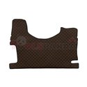 Floor mat F-CORE MERCEDES, on the whole floor, ECO-LEATHER, quantity per set 3 szt. (material - eco-leather, colour - brown, Fix