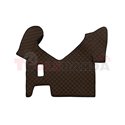 Floor mat F-CORE IVECO, on the whole floor, ECO-LEATHER, quantity per set 3 szt. (material - eco-leather, colour - brown, manual