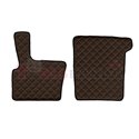 Floor mat F-CORE DAF, on the whole floor, ECO-LEATHER, quantity per set 3 szt. (material - eco-leather, colour - brown, manual t