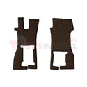 Floor mat F-CORE SCANIA, on the whole floor, ECO-LEATHER, quantity per set 4 szt. (material - eco-leather, colour - brown, conve