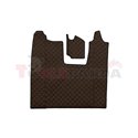 Floor mat F-CORE SCANIA, on the whole floor, ECO-LEATHER, quantity per set 4 szt. (material - eco-leather, colour - brown, conve