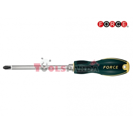 Отвертка кръстата шестостенно стебло PH.3 L150 | FORCE Tools