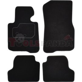 Floor mats (set, velours, 4pcs, colour black) BMW 4 (F32, F82) 07.13- coupe