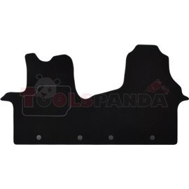 Floor mats (front, velours, 2pcs, colour black) OPEL VIVARO B 06.14- delivery van