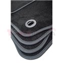 Floor mats (set, velours, 3pcs, colour black) TOYOTA PRIUS PLUS 05.11- van