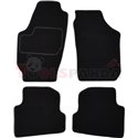 Floor mats (set, velours, colour black) SKODA FABIA II 12.06-12.14 saloon