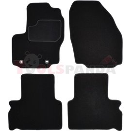Floor mats (set, velours, 4pcs, colour black) FORD GALAXY 05.06-06.15 van