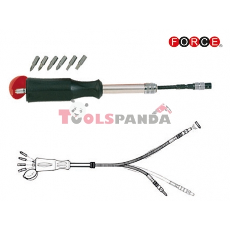 Отвертка телескопична 8 части к-т | FORCE Tools