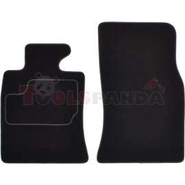 Floor mats (front, velours, 2pcs, colour black) MINI (R58), (R59) 12.10-05.15 coupe