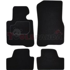 Floor mats (set, velours, 4pcs, colour black) BMW 4 (F33, F83) 10.13- cabrio