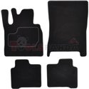 Floor mats (set, velours, 4pcs, colour black, short version) MERCEDES G (W461), G (W463) 12.00- off-road/suv