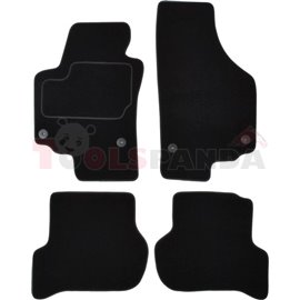 Floor mats (set, velours, colour black) SEAT ALTEA XL 10.06- off-road/suv