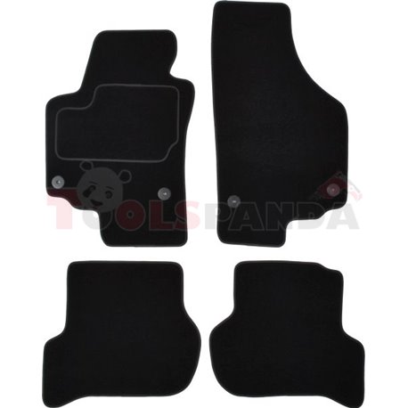 Floor mats (set, velours, colour black) SEAT ALTEA XL 10.06- off-road/suv