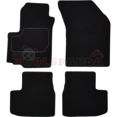 Floor mats (set, velours, colour black) SUZUKI SWIFT III 02.05- saloon