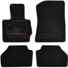 Floor mats (set, velours, 4pcs, colour black) BMW X4 (F26) 04.14-03.18 off-road/suv