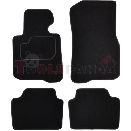 Floor mats (set, velours, 4pcs, colour black, gran coupe) BMW 4 GRAN COUPE (F36) 03.14- saloon