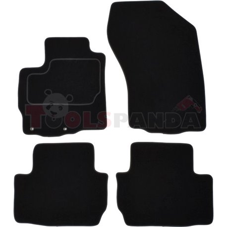 Floor mats (set, velours, colour black, 7 places) PEUGEOT 4007 02.07-03.13 off-road/suv