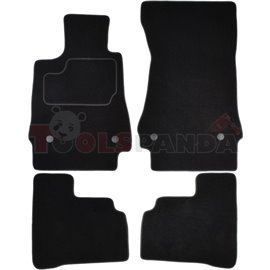 Floor mats (set, velours, 4pcs, colour black) MERCEDES S (W221) 10.05-12.13 saloon