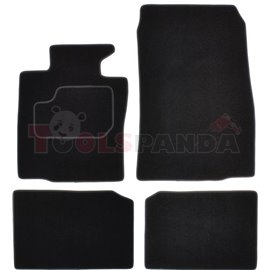 Floor mats (set, velours, 4pcs, colour black) MINI PACEMAN (R61) 03.12-10.16 coupe