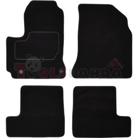Floor mats (set, velours, 4pcs, colour black, 5 door) TOYOTA RAV 4 III 11.05- off-road/suv
