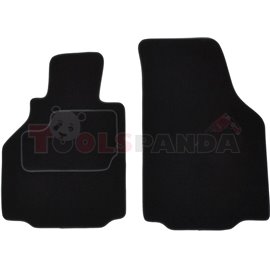 Floor mats (front, velours, 2pcs, colour black) PORSCHE BOXSTER 09.96-12.04 coupe