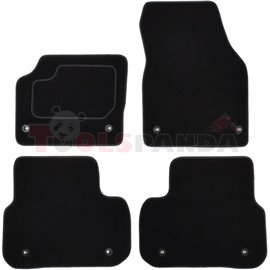Floor mats (set, velours, 4pcs, colour black) LAND ROVER DISCOVERY SPORT 09.14- off-road/suv