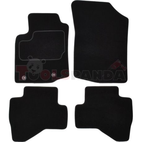 Floor mats (set, velours, colour black) PEUGEOT 108 05.14- saloon