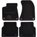 Floor mats (set, velours, 4pcs, colour black) AUDI A8 11.09-01.18 saloon
