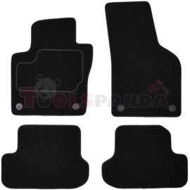 Floor mats (set, velours, 4pcs, colour black) VW BEETLE 04.11-07.19 saloon
