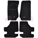 Floor mats (set, velours, 4pcs, colour black, 2-door) JEEP WRANGLER III 01.06- off-road/suv