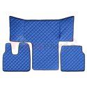 Floor mat F-CORE MAN, on the whole floor, ECO-LEATHER, quantity per set 3 szt. (material - eco-leather, colour - blue, cab L, ca