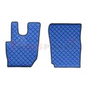 Floor mat F-CORE, on the whole floor, ECO-LEATHER, quantity per set 3 szt. (material - eco-leather, colour - blue, automatic tra