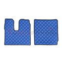 Floor mat F-CORE, on the whole floor, ECO-LEATHER, quantity per set 7 szt. (material - eco-leather, colour - blue, manual transm