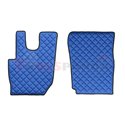 Floor mat F-CORE DAF, on the whole floor, ECO-LEATHER, quantity per set 3 szt. (material - eco-leather, colour - blue, manual tr