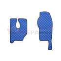 Floor mat F-CORE MERCEDES, on the whole floor, ECO-LEATHER, quantity per set 3 szt. (material - eco-leather, colour - blue, Fixe