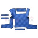 Floor mat F-CORE, on the whole floor, ECO-LEATHER, quantity per set 7 szt. (material - eco-leather, colour - blue, automatic tra