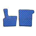 Floor mat F-CORE DAF, on the whole floor, ECO-LEATHER, quantity per set 3 szt. (material - eco-leather, colour - blue, automatic